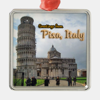Greetings uit Pisa Italië Metalen Ornament