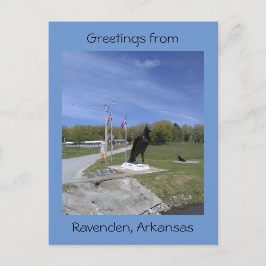 Greetings uit Ravenden, Arkansas Briefkaart (Voorkant)