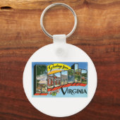 Greetings uit Roanoke, Virginia Sleutelhanger (Voorkant)