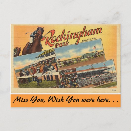 Greetings uit Rockingham Park Briefkaart (Voorkant)