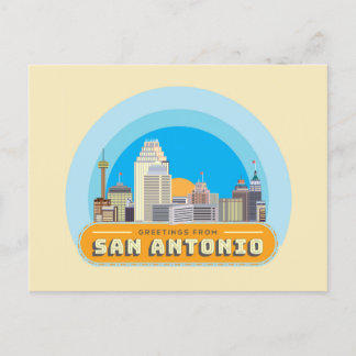 Greetings uit San Antonio Texas USA Briefkaart