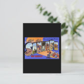 Greetings uit Santa Fe New Mexico Briefkaart (Staand voorkant)