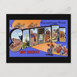 Greetings uit Santa Fe New Mexico Briefkaart