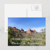 Greetings uit Sedona, Arizona Briefkaart (Voorkant / Achterkant)