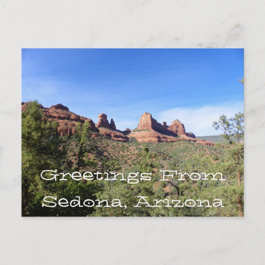 Greetings uit Sedona, Arizona Briefkaart (Voorkant)
