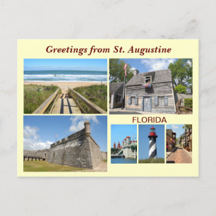 Greetings uit St. Augustine, Florida Briefkaart