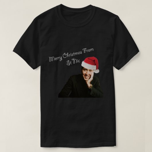 Greetings uit St. Nicolas Cage T-shirt (Design voorkant)