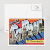 Greetings uit St.Paul Minnesota Briefkaart (Voorkant / Achterkant)