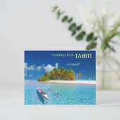 Greetings uit Tahiti Briefkaart (Staand voorkant)