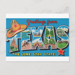 Greetings uit Texas Briefkaart