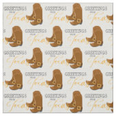 Greetings uit Texas Cowboy Boots Stof (Swatch)