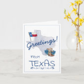Greetings uit Texas Kaart (Gele Bloem)