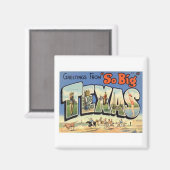Greetings uit Texas Magneet (Voorkant / Achterkant)