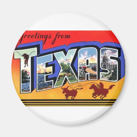 Greetings uit Texas Magneet (Voorkant)