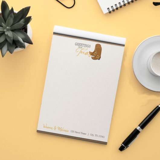 Greetings uit Texas Notitieblok