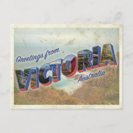 Greetings uit Victoria Australia Briefkaart (Voorkant)