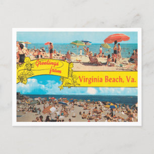 Greetings uit Virginia Beach, Virginia Travel Briefkaart