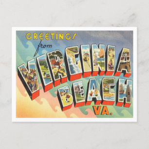 Greetings uit Virginia Beach, Virginia Travel Briefkaart