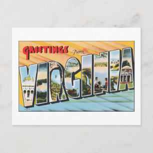 Greetings uit Virginia Briefkaart