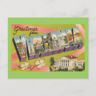 Greetings uit Virginia Briefkaart
