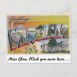 Greetings uit Virginia Briefkaart