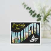 Greetings uit Washington D.C. Briefkaart (Staand voorkant)