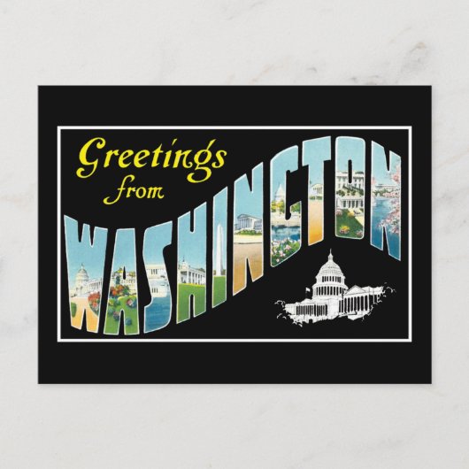 Greetings uit Washington D.C.! postkaart (Voorkant)