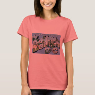 Greetings uit Washington D.C.! postkaart T-shirt