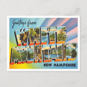Greetings uit White Mountains, New Hampshire Briefkaart