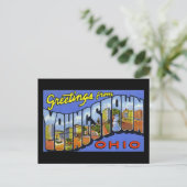 Greetings uit Youngstown Ohio Briefkaart (Staand voorkant)