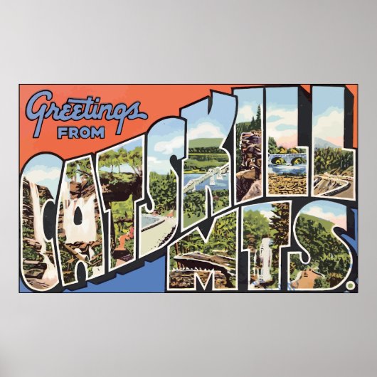 Greetings van Catskills Mts,  Poster (Voorkant)