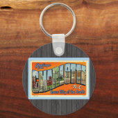 Greetings van Charlotte N.C. ,  Sleutelhanger (Voorkant)