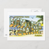Greetings van Daytona Beach, FL Briefkaart (Voorkant / Achterkant)