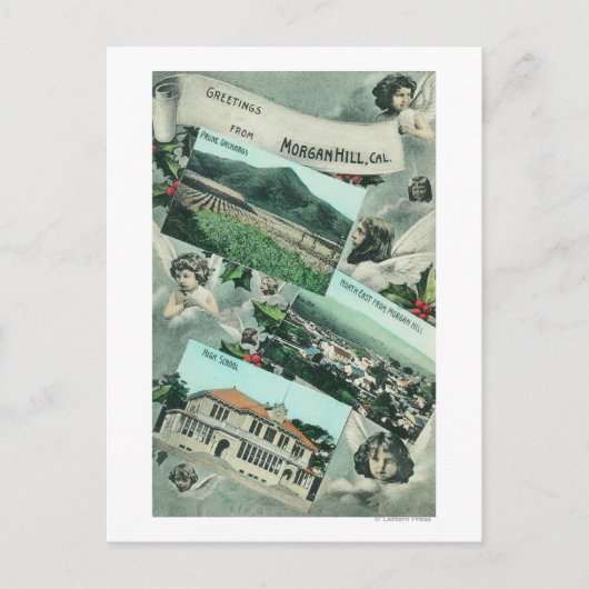 Greetings van met Schilderachtig Uitzichten Briefkaart (Voorkant)