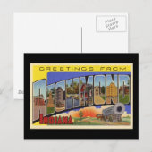 Greetings van Richmond Indiana Briefkaart (Voorkant / Achterkant)