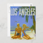 Greetings van Sunny Los Angeles Briefkaart (Voorkant / Achterkant)