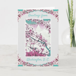 Greetings - Washington D.C. - Cherry Blossom nr. 1 Kaart