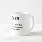 Greffier De Comptabilité Hilaire Signifiant Mug (Devant droit)