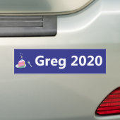 Greg 2020 Presidentiële kandidaat Bumpersticker (Op auto)