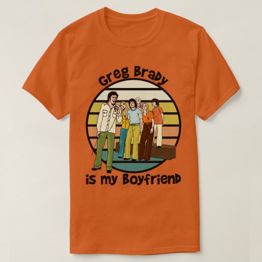 Greg Brady is mijn vriend T-shirt (Design voorkant)