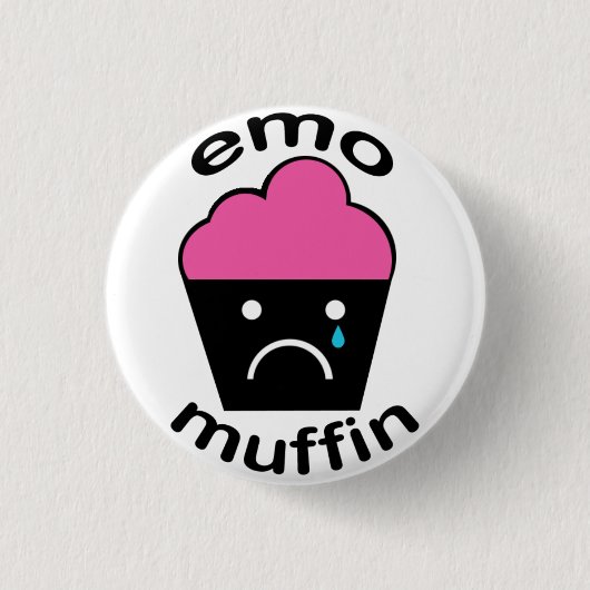 Greg de Emo Muffin Ronde Button 3,2 Cm (Voorkant)