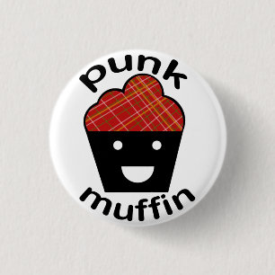 Greg de Punk Muffin Ronde Button 3,2 Cm
