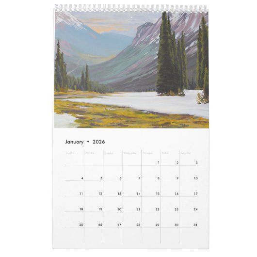 Greg Hargarten Calendrier des paysages canadiens (Jan 2026)