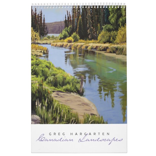 Greg Hargarten Calendrier des paysages canadiens (Protection)