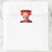 Greg is niet mijn clown vierkante sticker (Tas)