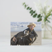 Greg Pike met Booger, Kat en Mousey Briefkaart (Staand voorkant)