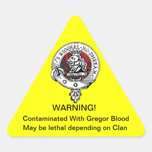 Gregor Contaminatie Sticker (Voorkant)