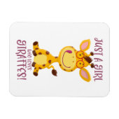 Gregor Giraffe - Gewoon een meisje dat van Giraffe Magneet (Horizontaal)