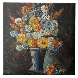Gregor Perusek Flowers in een Vase Tegeltje