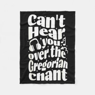 Gregoriaanse gezang Grappig Katholiek Traditioneel Fleece Deken